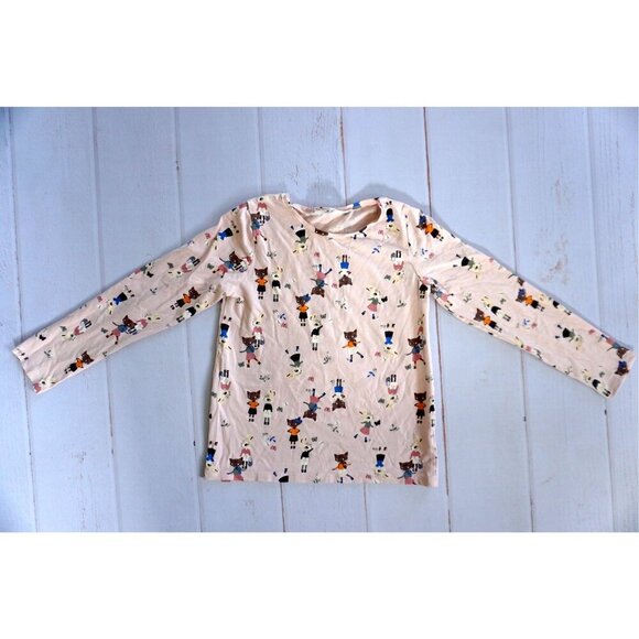 H&M Toddler Pale Pink Long Sleeve Shirt - Size 6x/7 - Picture 1 of 3